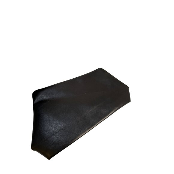 Handwoven Black Tote Bag With Faux Leather Pouch Insert Large Capacity Durable & - Picture 3 of 6